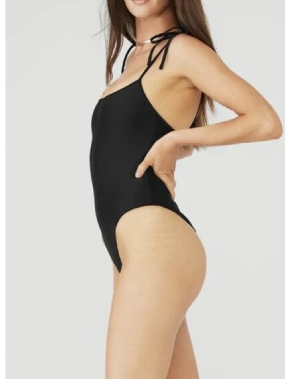 ALO Yoga x Tropic of C Classic Black  One-Piece Swimsuit Small